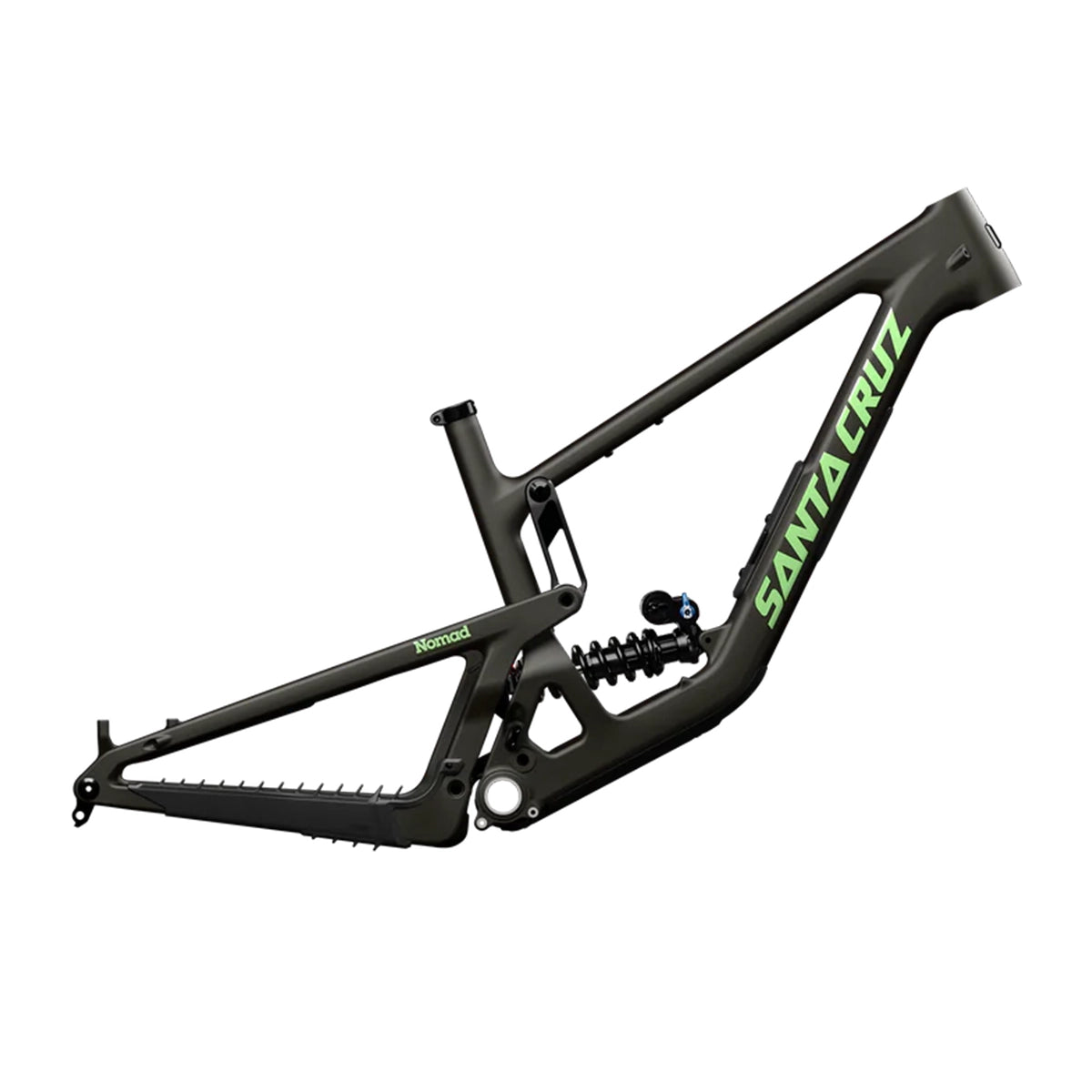 Cadre carbone Santa Cruz Nomad 2026 coloris Matte Metallic Earth, VTT enduro tout-suspendu | Vitto'Velo