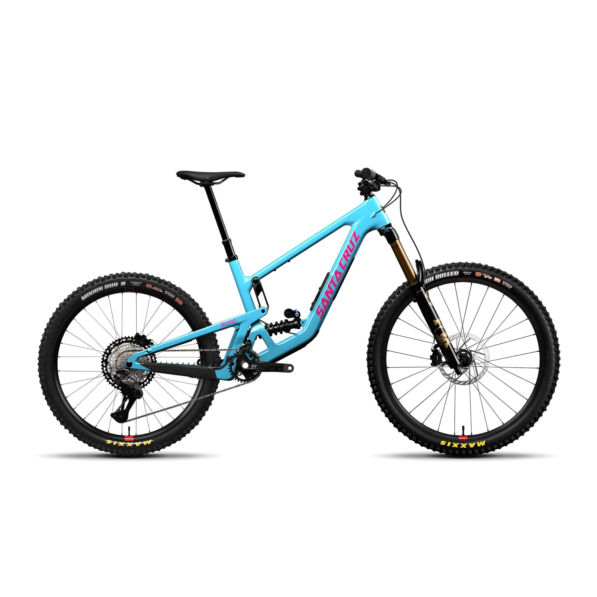 Santa Cruz Nomad XT Di2 Coil 2026 coloris Matte Aqua, VTT enduro carbone premium | Vitto'Velo