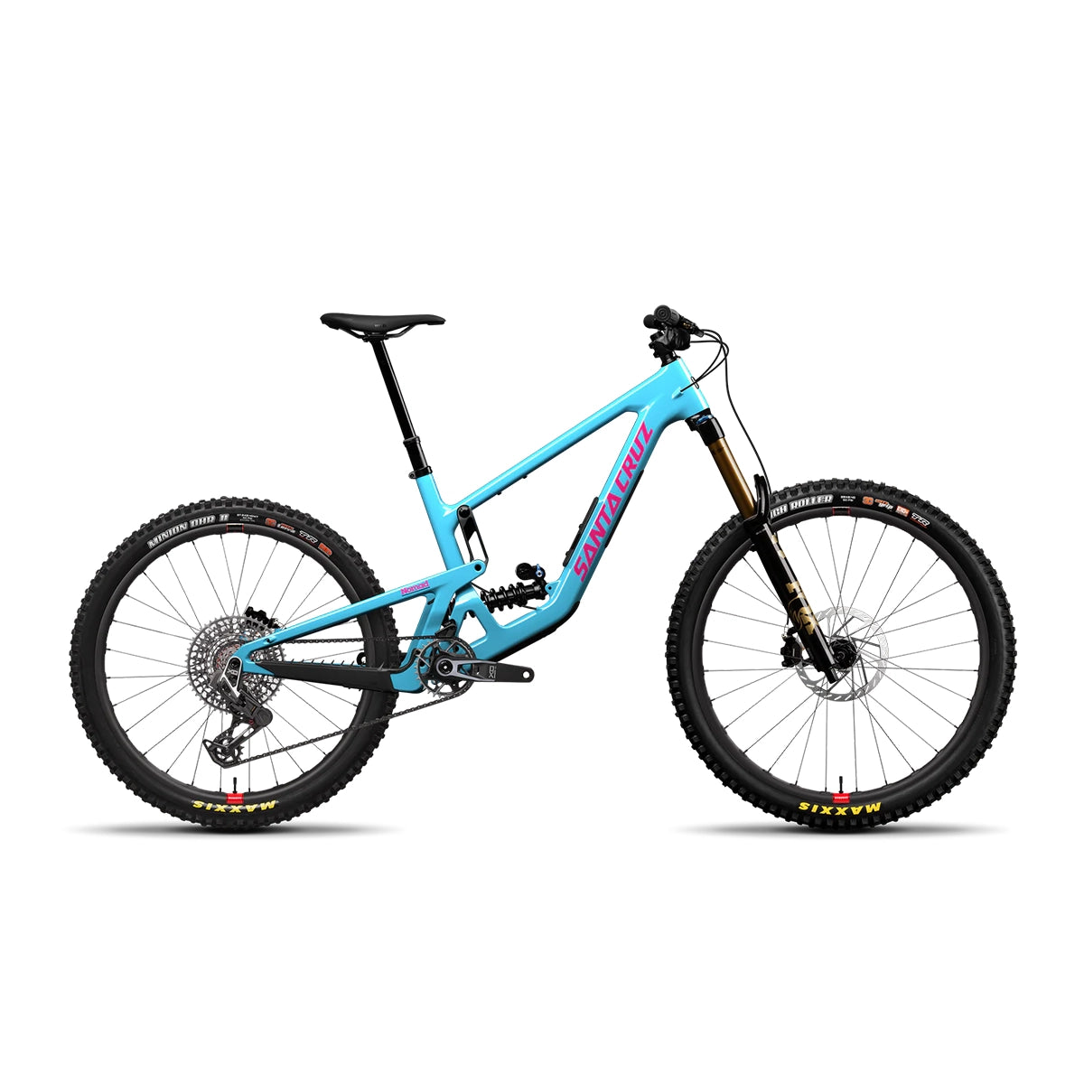 Santa Cruz Nomad CC X0 AXS RSV 2027 coloris Gloss Aqua Magenta, VTT enduro carbone Reserve | Vitto'Velo