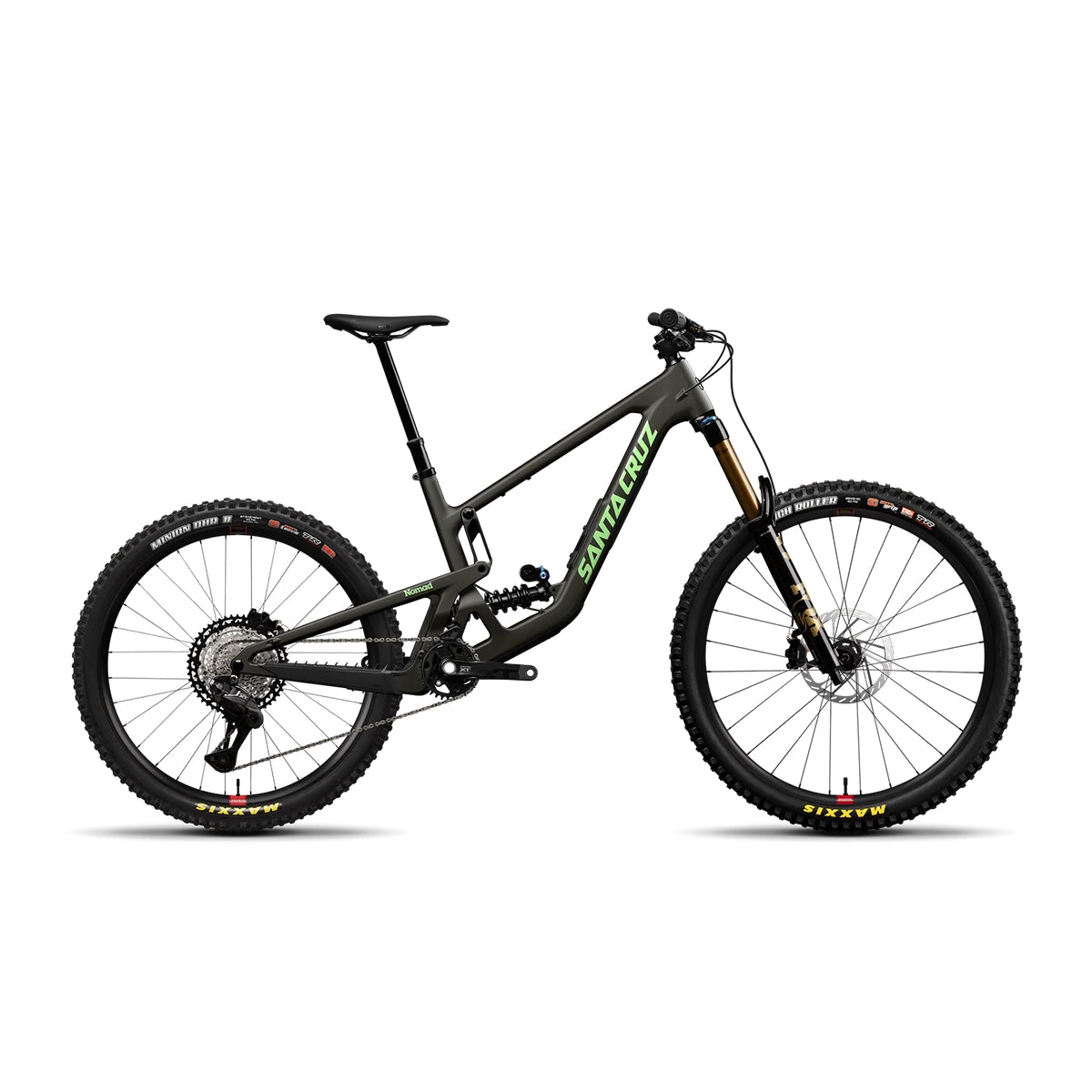 Santa Cruz Nomad XT Di2 Coil 2026 coloris Matte Metallic Earth, VTT enduro carbone premium | Vitto'Velo