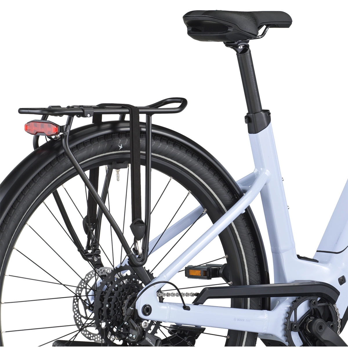 Vélo électrique Scott Sub Sport eRIDE 30 Wave 2026, détail arrière porte-bagages, VAE urbain | Vitto'Velo