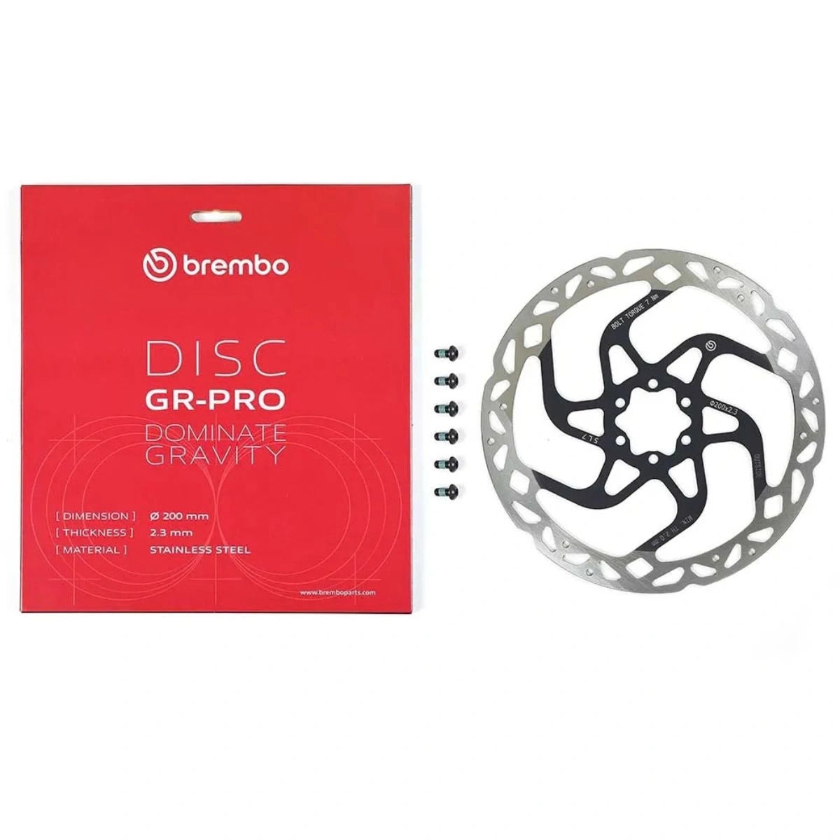 DISQUE DE FREIN VTT BREMBO GR-PRO 220 MM 6 TROUS