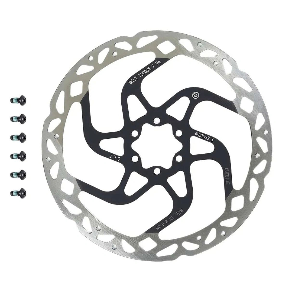 DISQUE DE FREIN VTT BREMBO GR-PRO 220 MM 6 TROUS