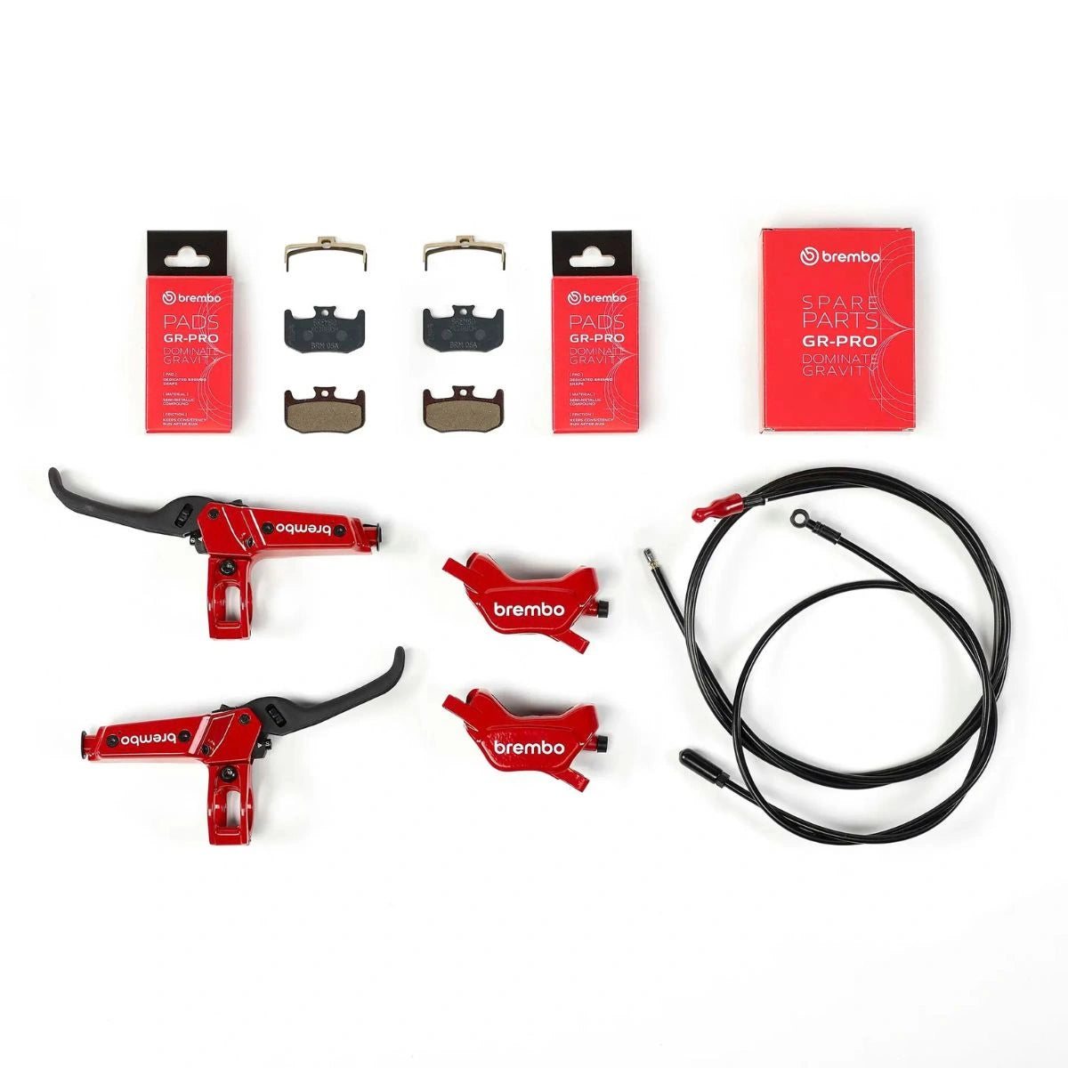 KIT DE FREINS VTT BREMBO GR-PRO 4 PISTONS AVANT ET ARRIÈRE