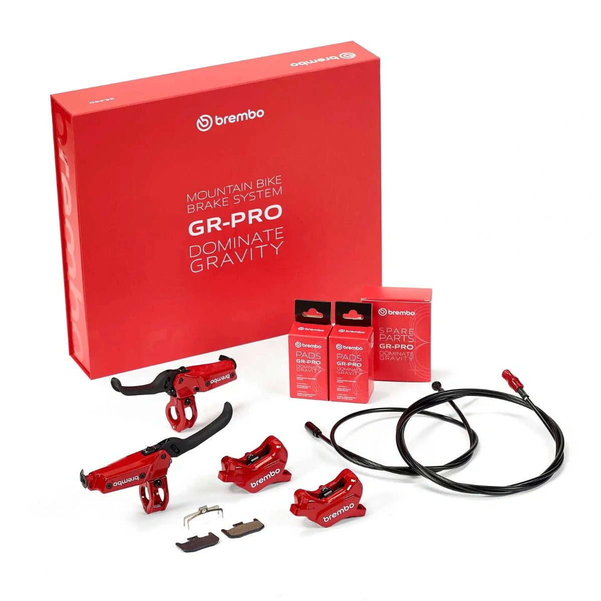 KIT DE FREINS VTT BREMBO GR-PRO 4 PISTONS AVANT ET ARRIÈRE